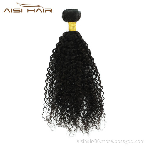 Aisi Hair Best Quality Popular Wholesale Cheap Vendor Natural Black Water Wave 100% Brazilian Human Hair Weave Bundles